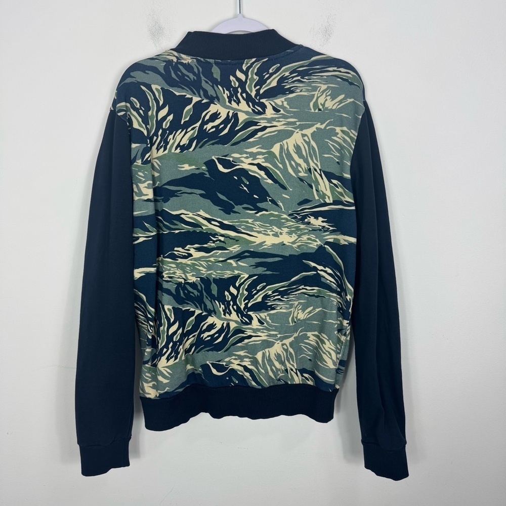 IUTER Men’s Camouflage Bomber Jacket Tiger Camo Zip Front Made in Italy Size M - Picture 4 of 11